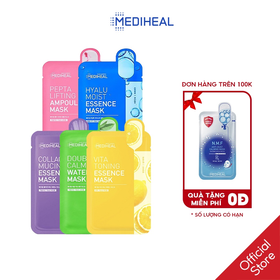 [Mã FMCGMALL -8% đơn 250K] Mặt nạ dưỡng ẩm, làm trắng, ngăn ngừa lão hóa cao cấp Mediheal mẫu mới 20ml
