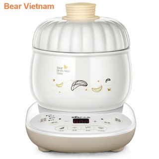 ❣﹍▩Nồi cơm điện Bear gia dụng mini nhỏ gọn nấu cháo gốm sứ chưng cách thủy yến