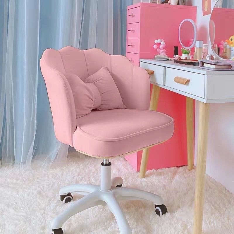 Ghế tiểu thư xoay 360° điều chỉnh độ cao tặng kèm gối nơ