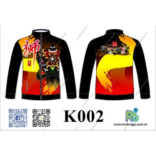 áo khoác in hình múa lân - K002