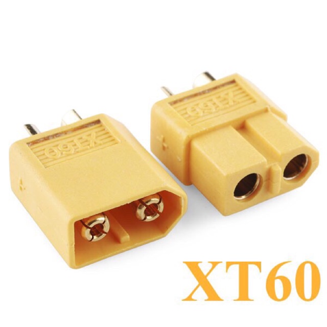 ✅1 cặp Jack cắm XT60. Nối nguồn DC