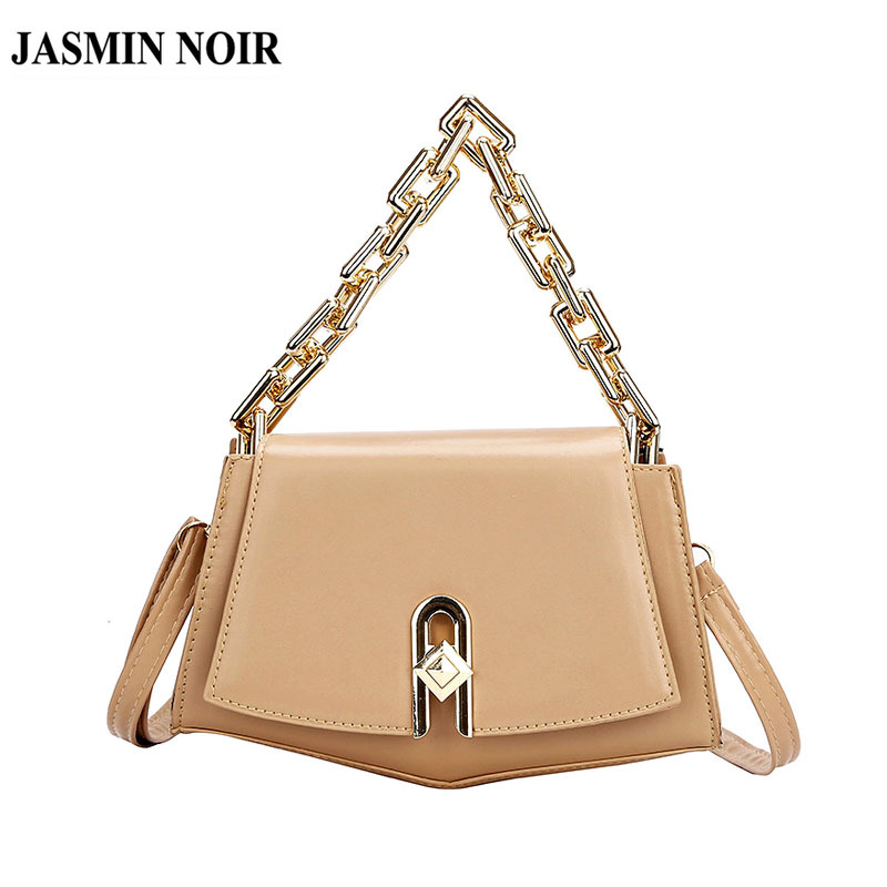 Túi Đeo Chéo JASMIN NOIR Da PU Có Dây Đeo Phối Dây Xích Cỡ Nhỏ Thời Trang Cho Nữ