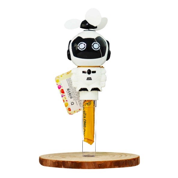 Đồ chơi trẻ em có kẹo - Quạt robot (Trắng đen)