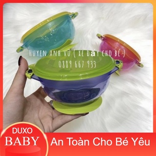 Bát ăn dặm chống đổ cho bé , set 3 bát ăn dặm cho bé
