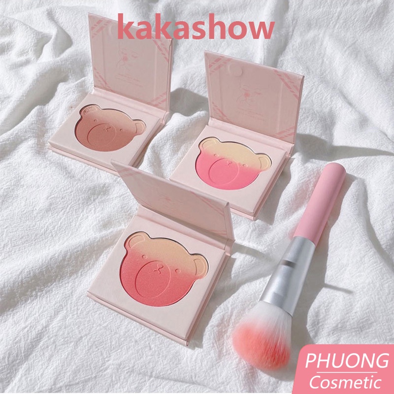 Phấn Má Hồng KAKASHOW Pink Bear Series Gradient Blush