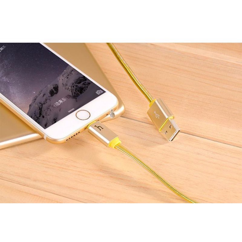 CHÍNH HÃNG HOCO - CÁP UPL 12 HỖ TRỢ SẠC NHANH IPHONE XS MAX XR X  8  7 PLUS 6 1,2M CÓ ĐÈN BÁO HIỆU KHI ĐẦY CHỐNG ĐỨT R