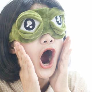 【COD】Miếng Bịt Mắt Ngủ Hình Ếch Dễ Thương Co Giãn