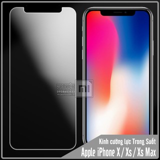 Kính cường lực Apple iPhone X / Xs / Xs Max - Trong suốt