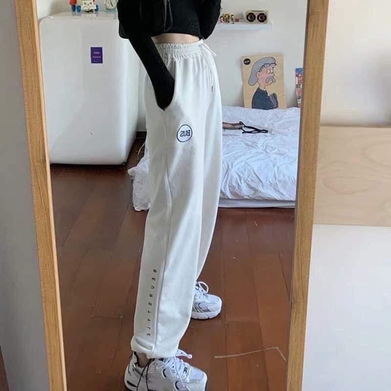 Quần jogger bus thể thao unisex ống rộng rút dây trẻ trung cá tính/ Quần thun nam nữ dáng suông siêu hàn quốc_ranstore | BigBuy360 - bigbuy360.vn