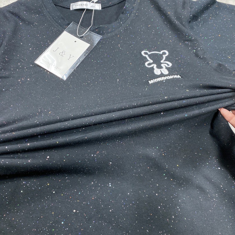 Áo phông nữ nhũ gấu