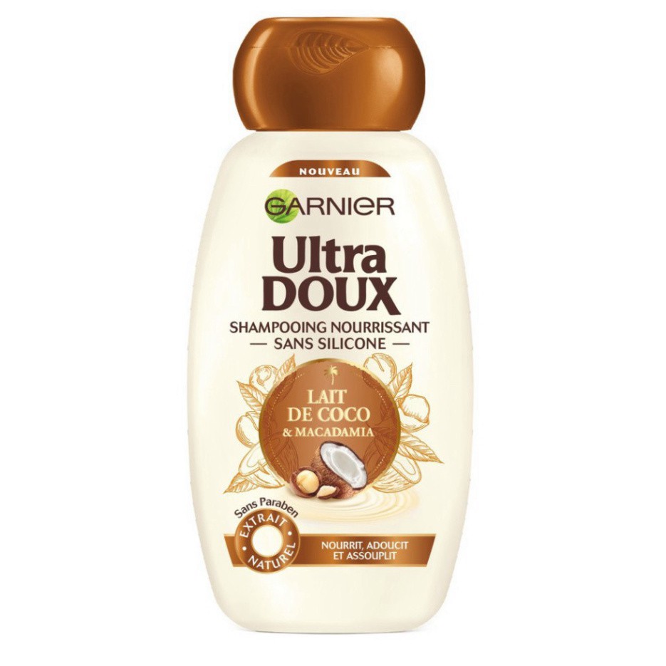 Dầu gội, xả 250ml/200ml Garnier Ultra Doux Nội địa Pháp U81