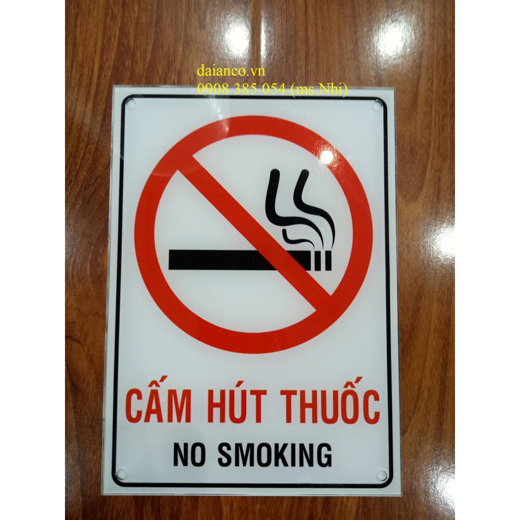 BIỂN CẢNH BÁO CHẤT LIỆU MICA ĐÀI LOAN 3 LY  CẮT LAZER- HÌNH THẬT, CÓ SẴN