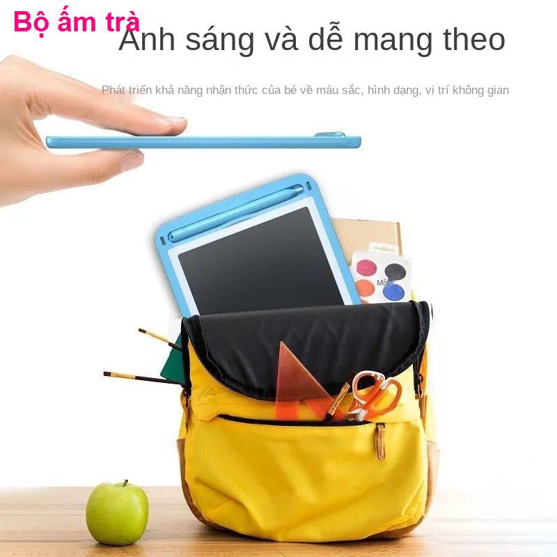 Bảng viết dành cho trẻ em chữ tay LCD vẽ đồ chơi có thể xóa được tường đen nhà nhỏ graffiti