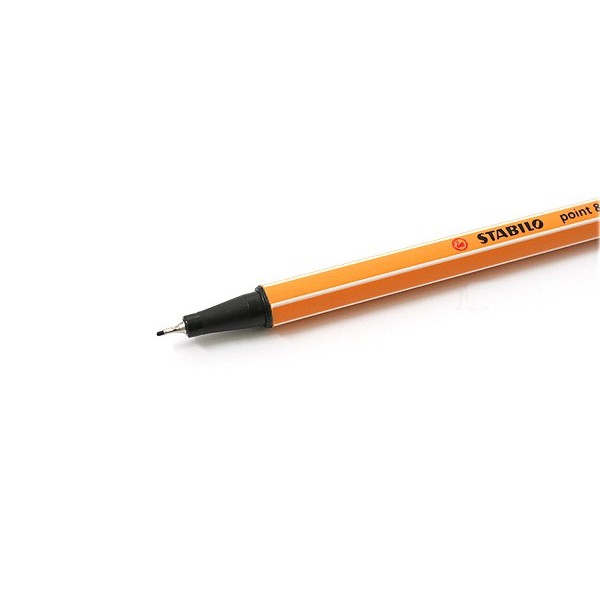 Bút kim màu Stabilo Point 88 Fineliner Markers Pen – 0.4mm – Màu đen (Black – 46)