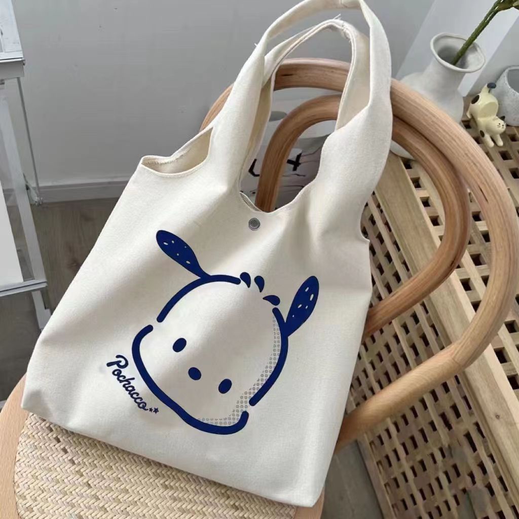 Túi Xách Canvas Cỡ Lớn Phong Cách Harajuku Dễ Thương Cho Nữtúi tote có khóa xách nữ ong chữ nhật  túi nữ vảitúi đi học túi nữcặp học sinh