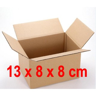 Hộp carton 13x8x8 đựng hàng để bán online