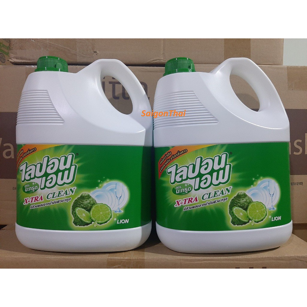 Nước rửa chén Lipon F hương Chanh Can 3600ml