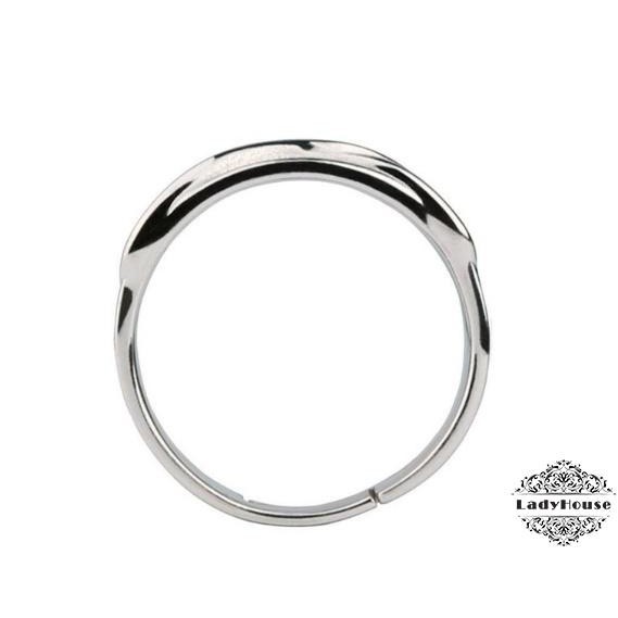 Nhẫn đeo tay chất liệu hợp kim thiết kế đơn giản thời trang cho cả nam và nữ