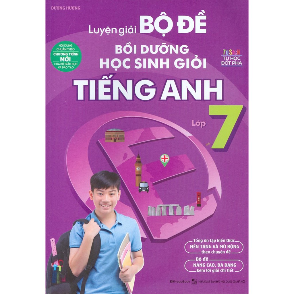 Sách - Luyện giải bộ đề bồi dưỡng học sinh giỏi Tiếng Anh THCS 6 7 8 9 lẻ tùy chọn MEGATHCS9411