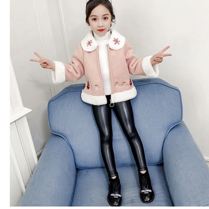 Áo khoác lót lông hoa tuyết bé gái size 15-40kg chất siêu mịn đẹp (HÀNG QCCC) AK05