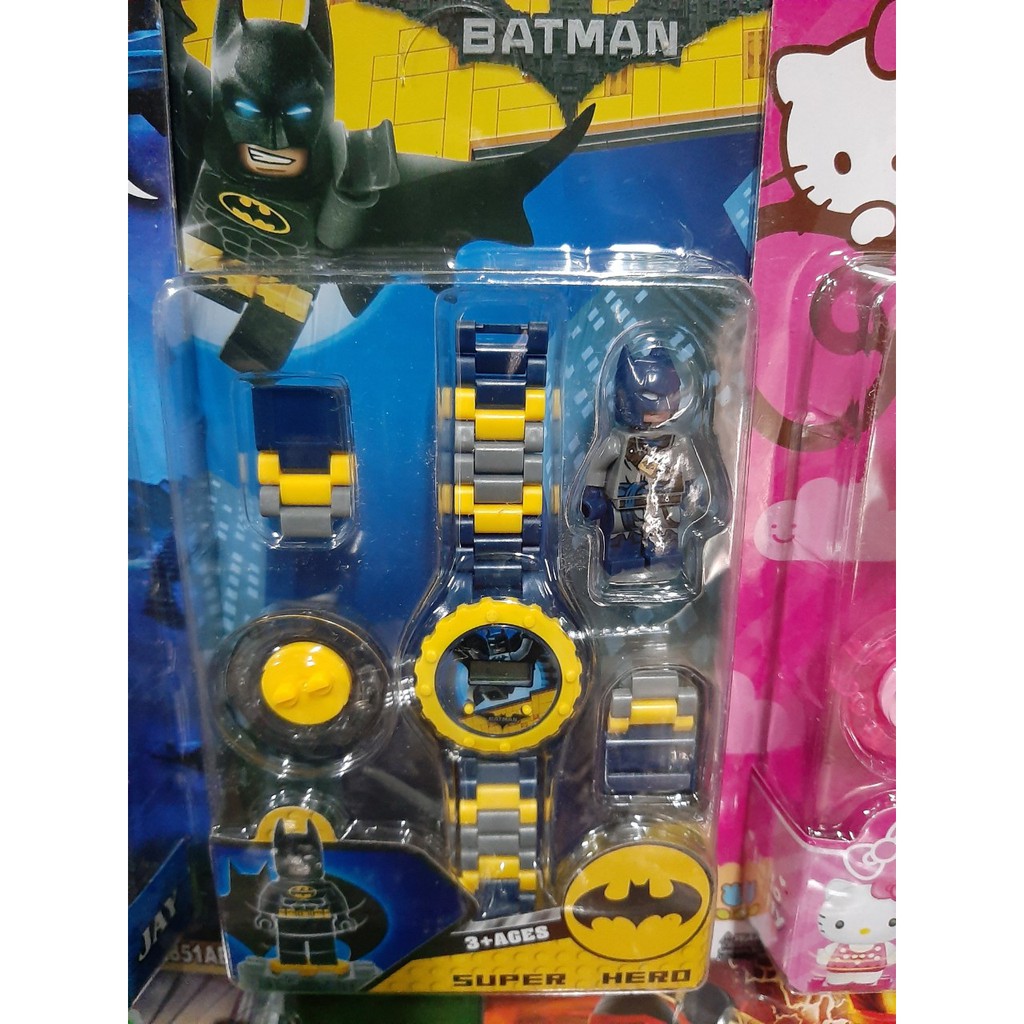 (CÓ SẴN) Đồng hồ điện tử lắp ráp Hello Kitty,Ninijago,Chó Cứu Hộ,Batman,Ngựa Pony,Bé Lol,Hulk