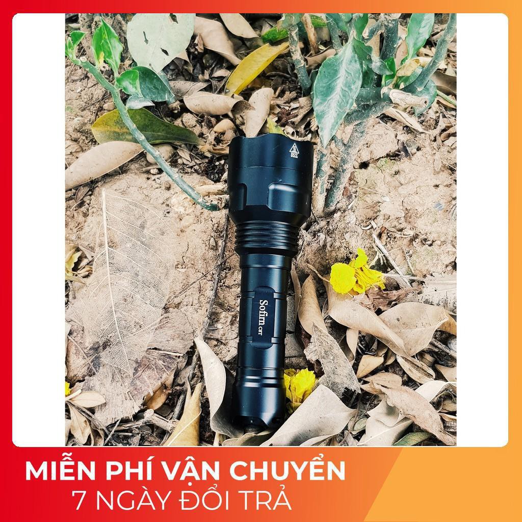 Đèn pin SOFIRN C8T sáng 1310lm chiếu xa 500m pin 18650 kèm pin sạc