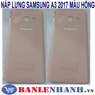 Nắp lưng samsung a3 2017 màu hồng