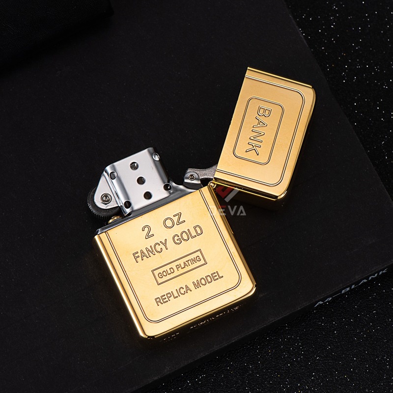 Bật-Lửa 𝑥𝑎̆𝑛𝑔 đá mạ vàng - Mẫu ʙậᴛ lửα chính hãng Zorro Z91777