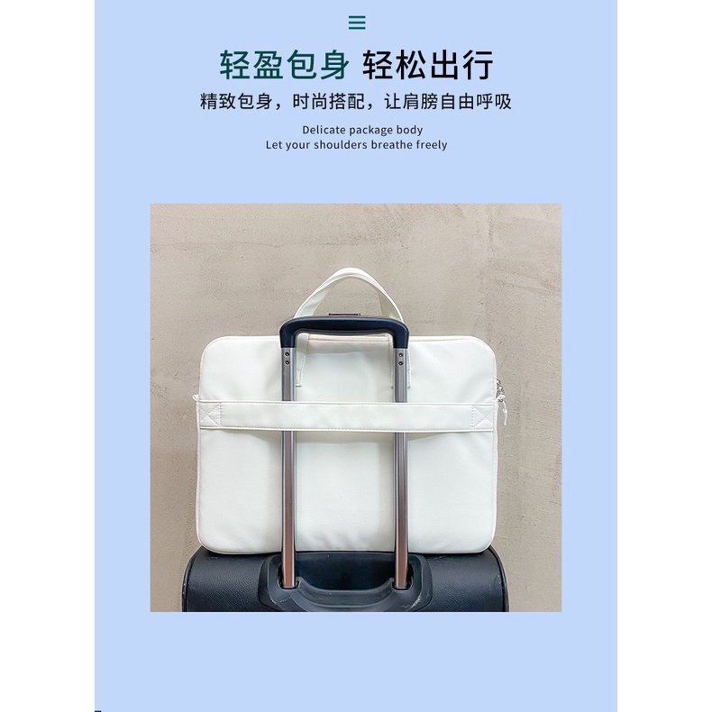 Túi Đựng Laptop Màu Trơn 11-Inch 13 Inch Phong Cách Hàn Quốc