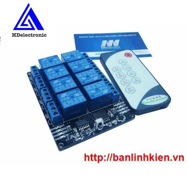 Bộ Thu Phát Hồng Ngoại 8 Relay zin