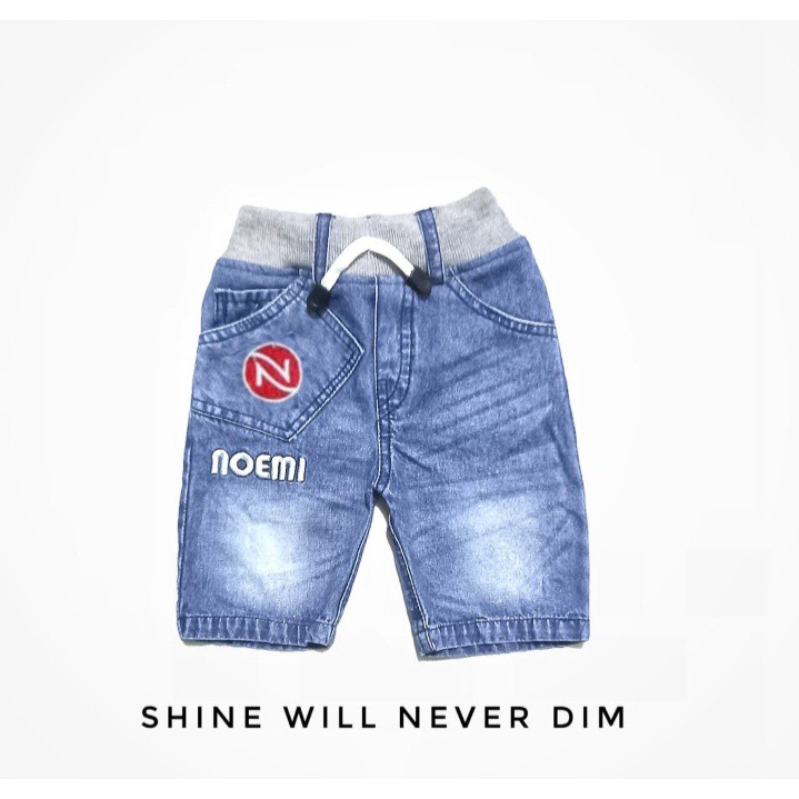 Quần short jean thêu họa tiết dễ thương cho bé trai 2-5 tuổi