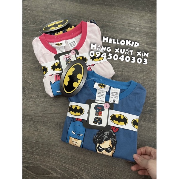 B87 - Bộ thun cotton siêu nhân Bátman