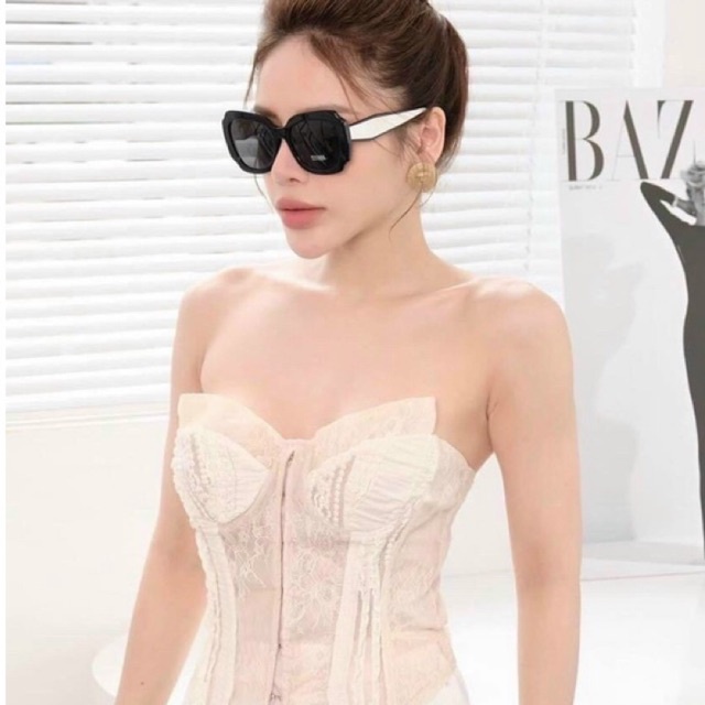 Kính mát nữ Pra'da mẫu mới nhất siêu sang - Kính thời trang bảo vệ mắt