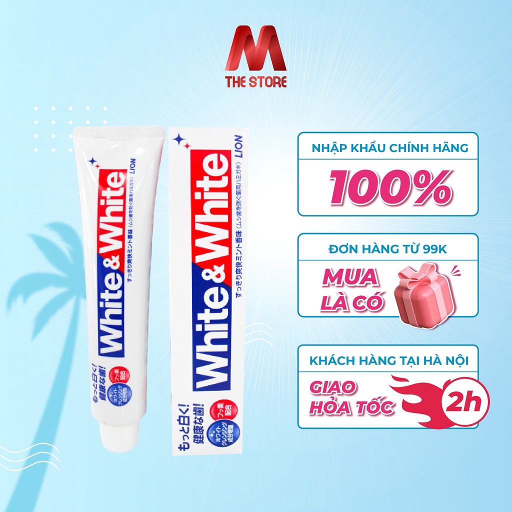 Kem đánh răng White And White Lion 150g