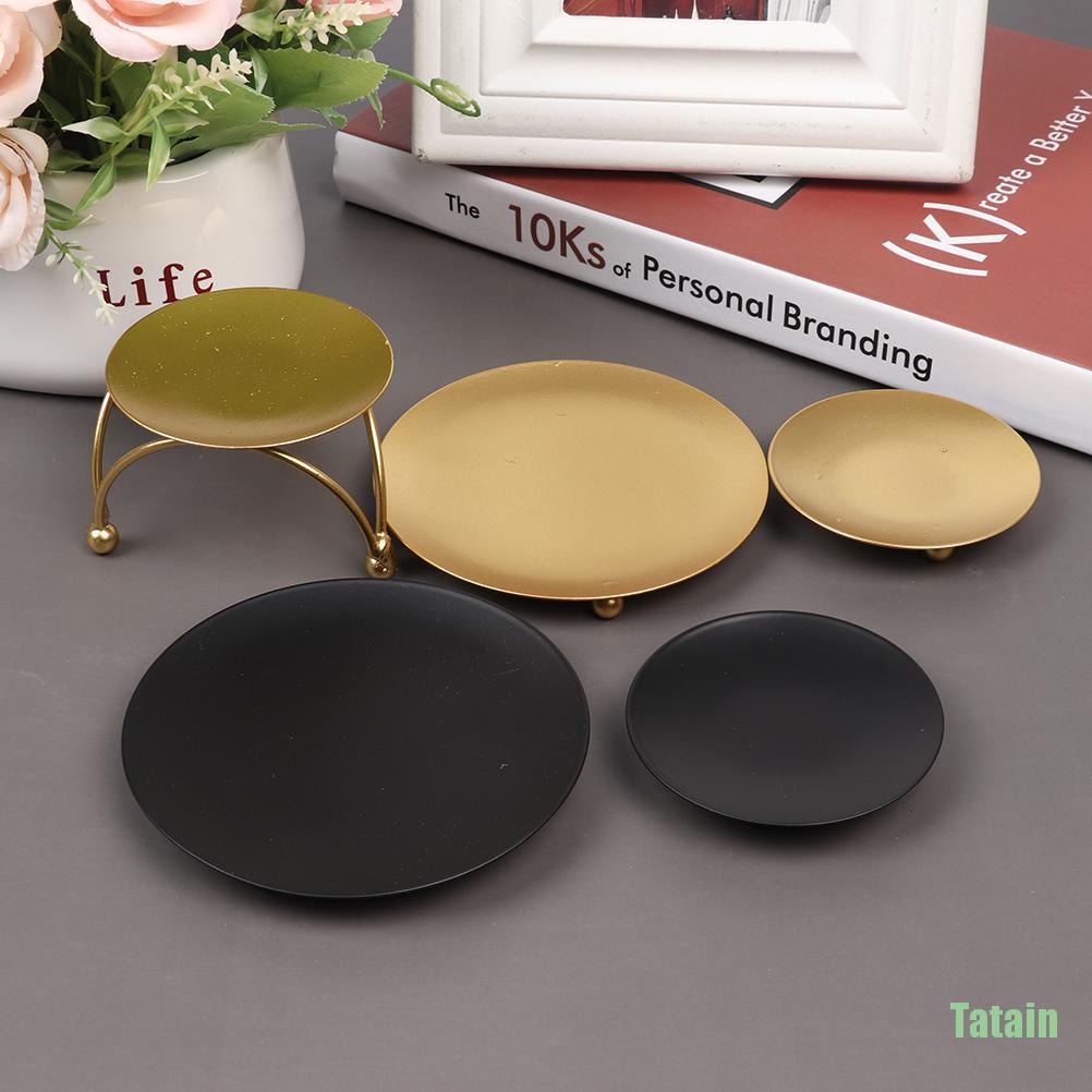 Giá đỡ đèn cầy bằng sắt màu vàng phong cách thời trang Bắc Âu sáng tạo