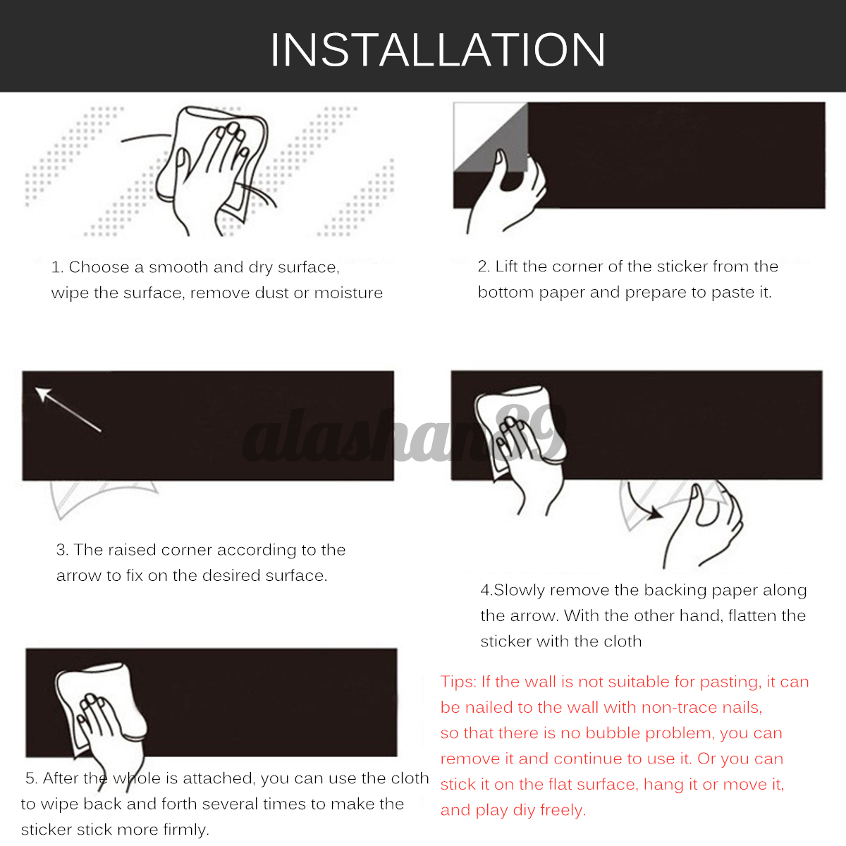 Bảng Đen Nam Châm Dán Tường 60x100cm | BigBuy360 - bigbuy360.vn