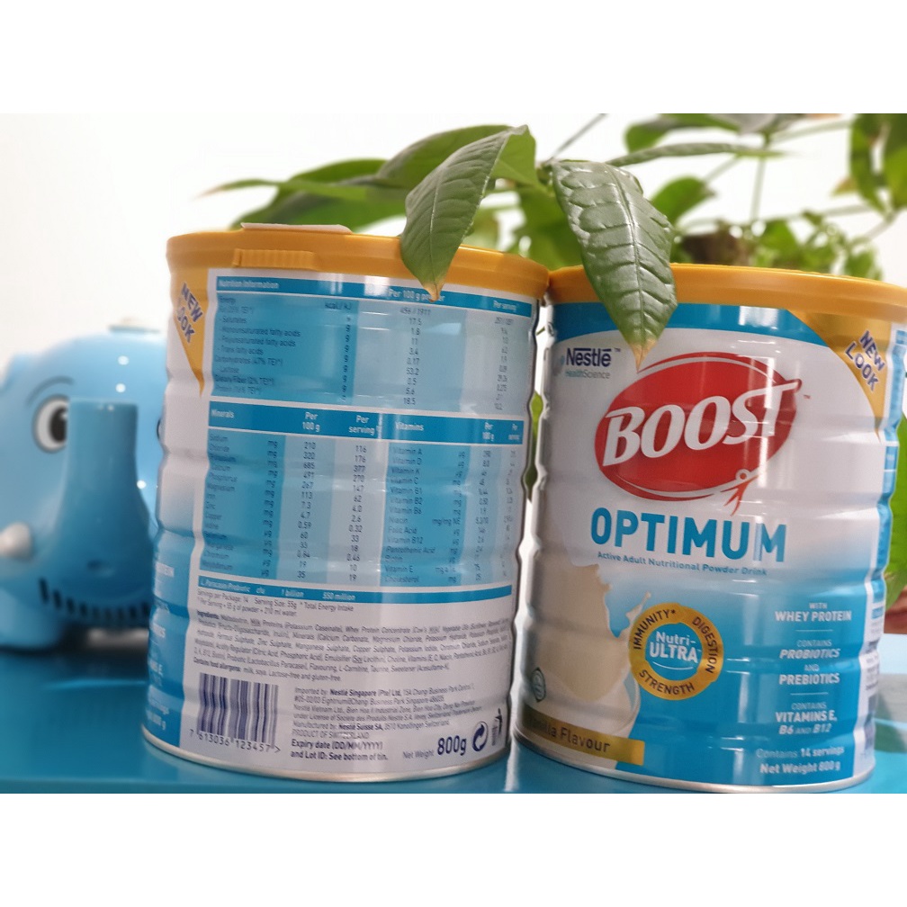 [TẶNG TÚI CÁ NHÂN NESTLE] SỮA BỘT NESTLE OPTIMUM BOOST LON 800G