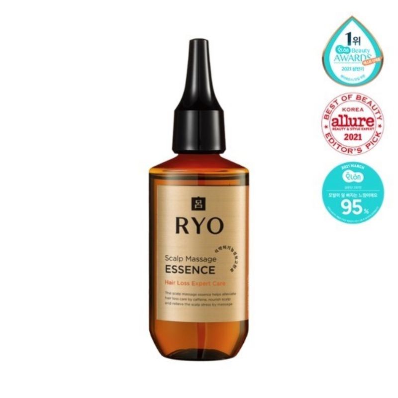 Tinh chất nhân sâm dành cho da đầu, kích thích mọc tóc Ryo Hair Loss Care Essence - 75ml