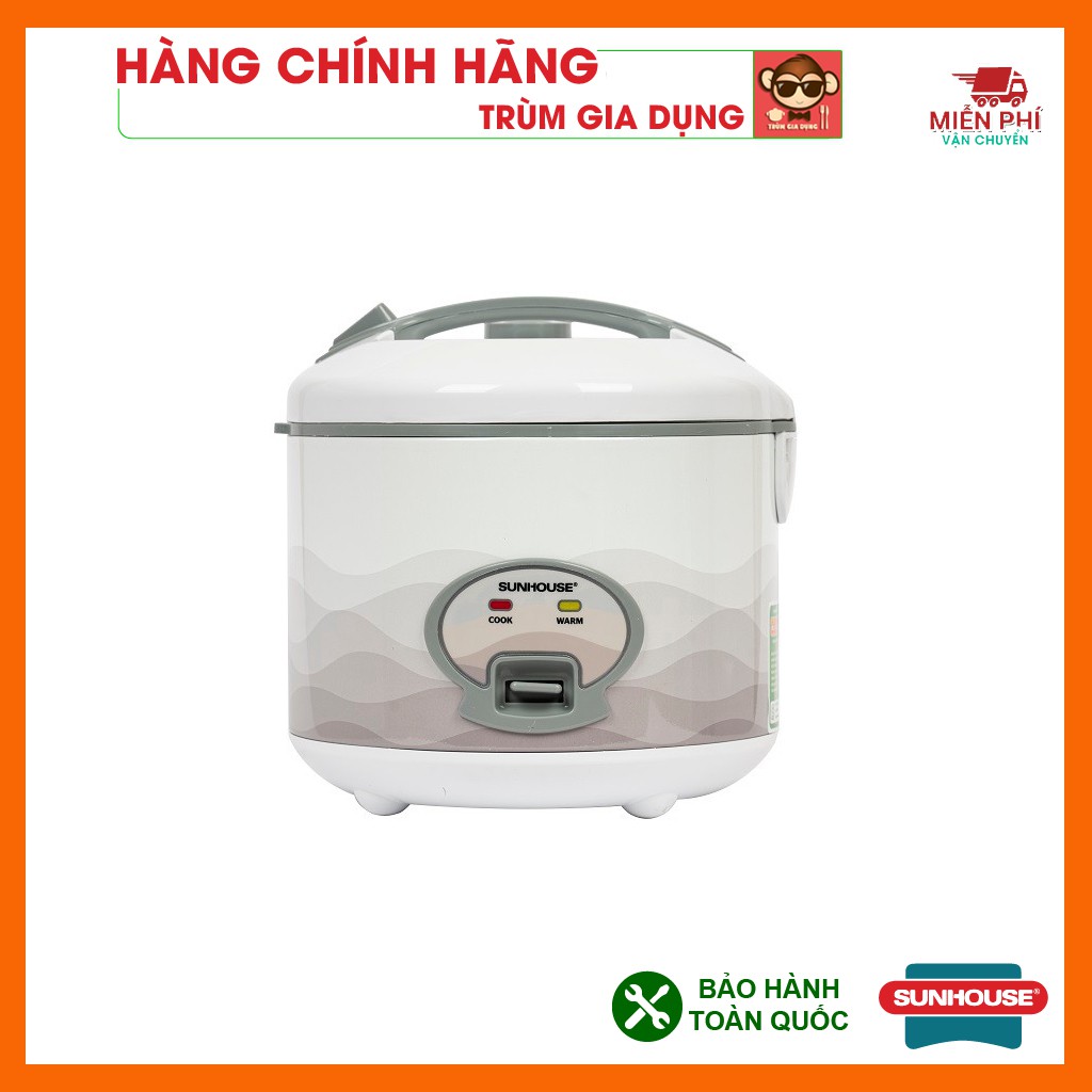 Nồi cơm điện Sunhouse SHD8062 1,8 lít, nồi cơm điện Sunhouse siêu bền, bảo hành toàn quốc 12 tháng.