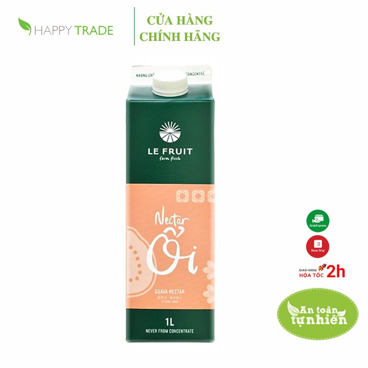 [Mã BMBAU50 giảm 7% đơn 99K] Nước ép trái cây nectar ổi Le Fruit hộp 1L