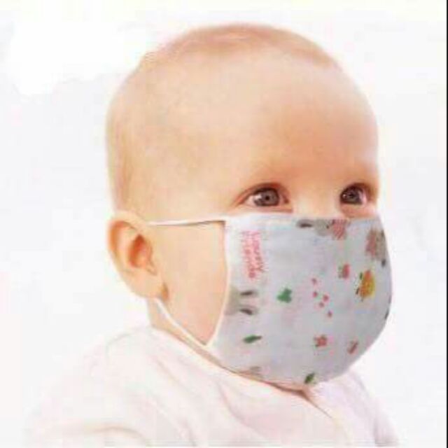 Khẩu trang vải xô cho bé 1_5y