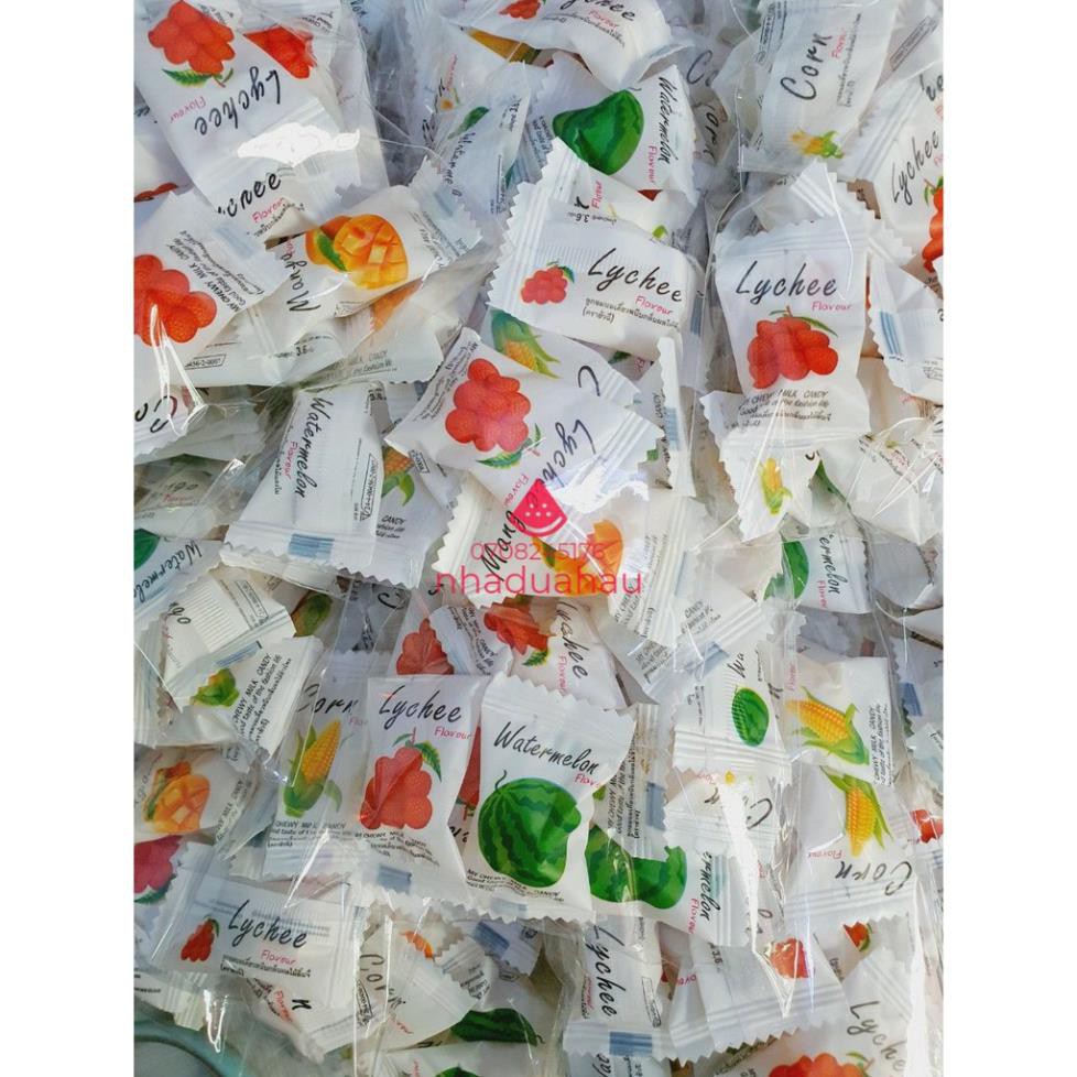 DEAL 1K CỰC SÔC DEAL 1K Bán lẻ deal 1k/ mẫu dùng thử 1 viên kẹo dẻo trái cây Thái Lan gồm 4 vị bắp/ dưa hấu/ vải/ xoài