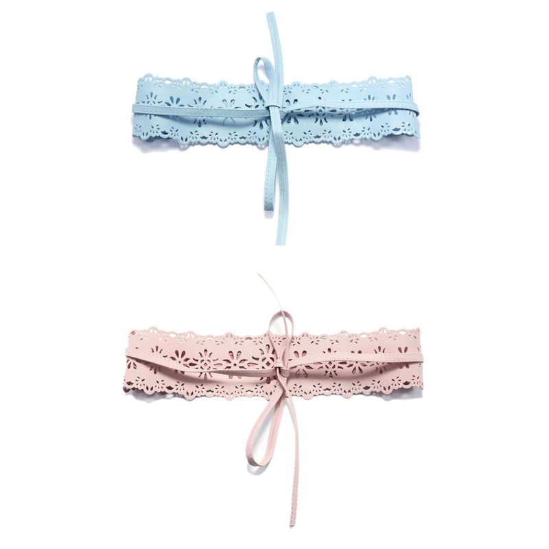 Thắt Lưng Corset Bằng Da Thiết Kế Đục Lỗ Thời Trang Cho Nữ