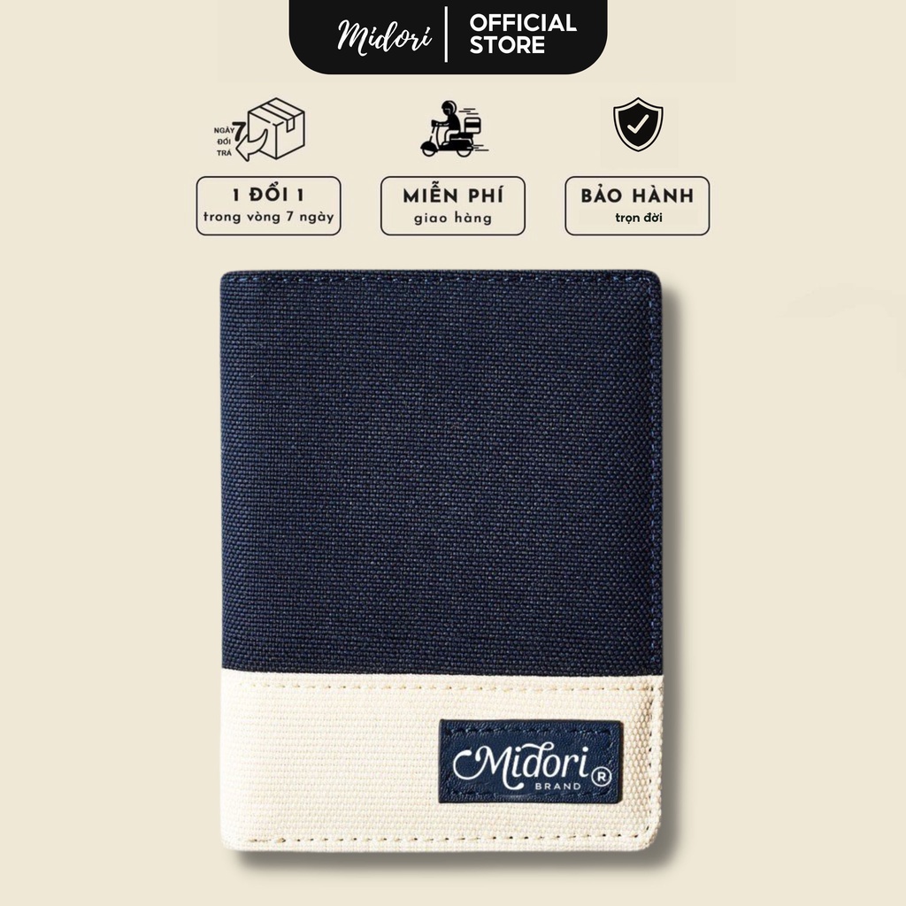 Ví Vải Đứng Chic Pocket Nam Nữ Polyester Siêu Bền Đẹp Chống Nước Unisex local brand chính hãng M Midori