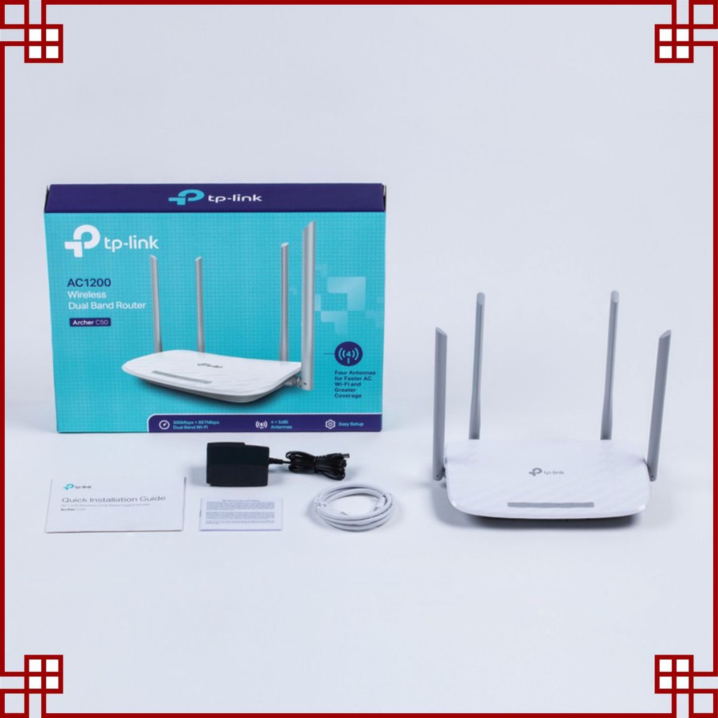 [SẬP SÀN] [SIÊU RẺ]TP-Link AC 1200Mbps Bộ phát wifi không dây (Thiết bị mạng) - Archer C50 - Hàng Chính Hãng