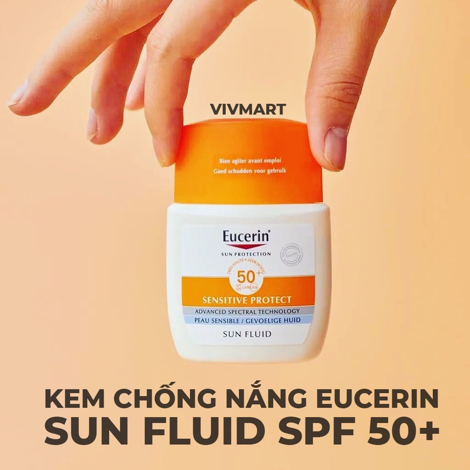 ✅ Kem chống nắng Eucerin Sun Fluid SPF 50+ 50ml