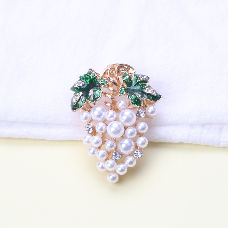 Ghim Cài Áo Hình Chùm Nho Đính Đá Thời Trang