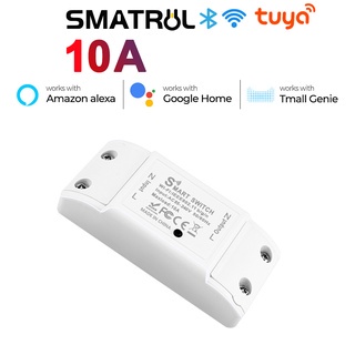 Công tắc điều khiển từ xa Smatrul dùng giọng nói thông minh Alexa Google kết nối WiFi