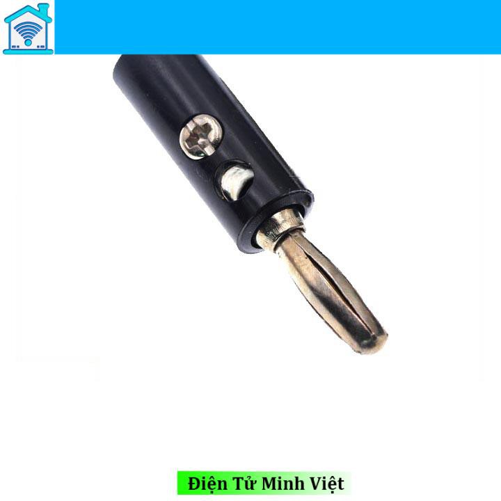 Combo 1 Jack Bắp Chuối 4mm và 1 Đầu Jack JS910 - Màu Đen