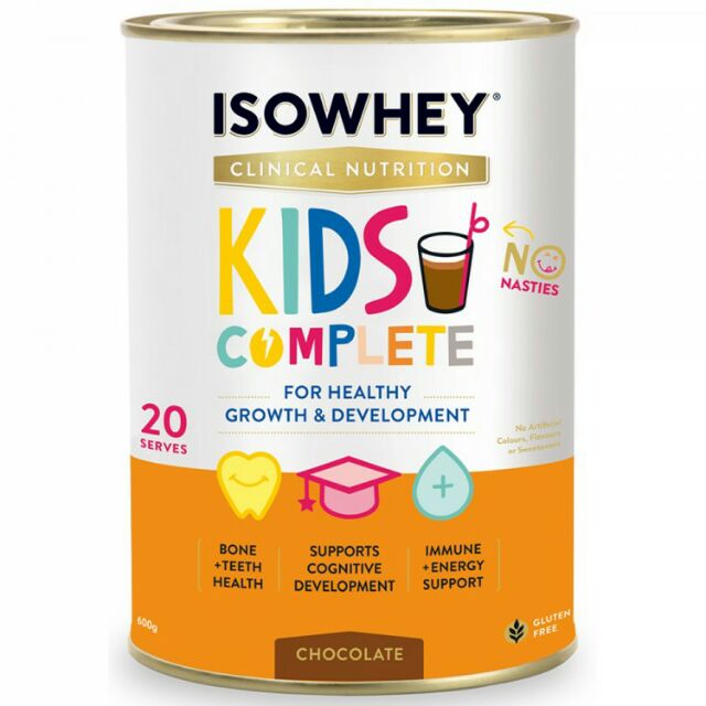 ‼️Sữa IsoWhey Clinical Nutrition Kids Complete Vanilla 600g cho bé #4-12 tuổi, review cực tốt các mẹ nhé!